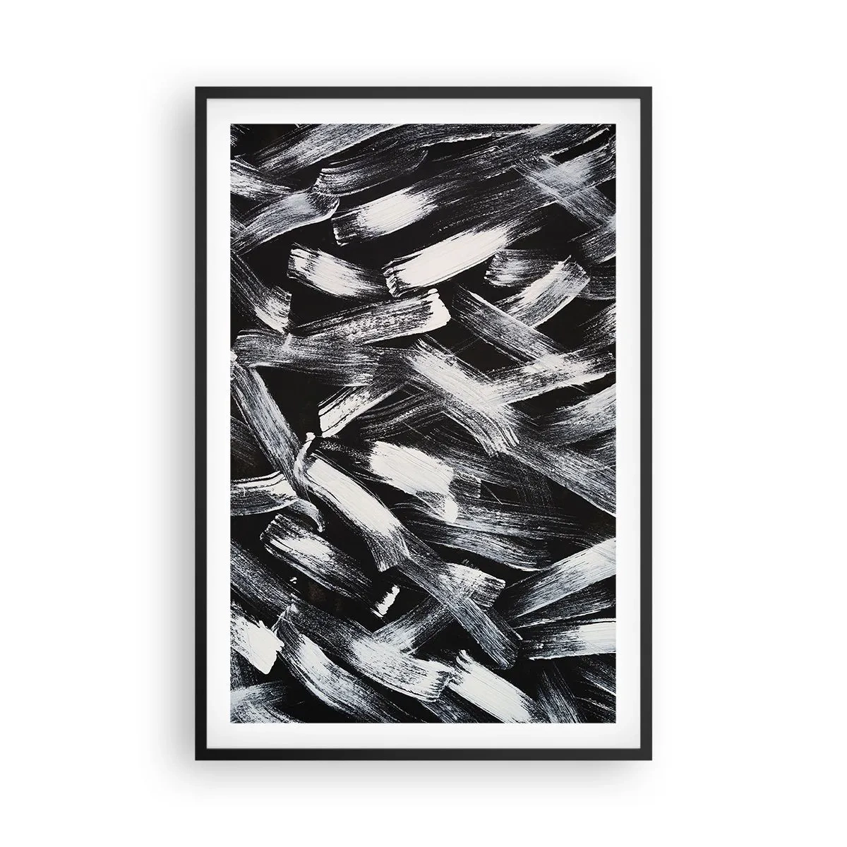 Poster in black frame - Abstract in Industrial Spirit - 61x91 cm