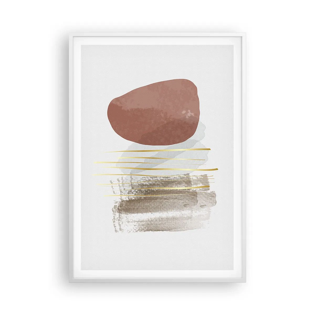Poster in white frmae - Abstract Colonnade - 70x100 cm