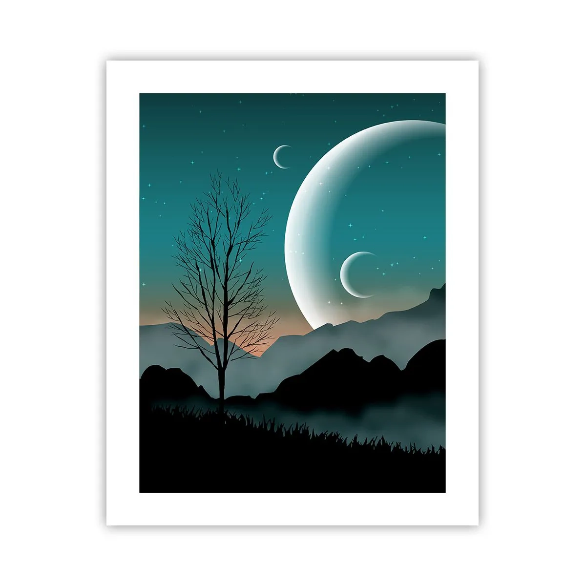 Poster - Carnival of a Starry Night - 40x50 cm