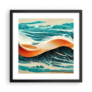 Poster in black frame - Surfer's Dream - 40x40 cm