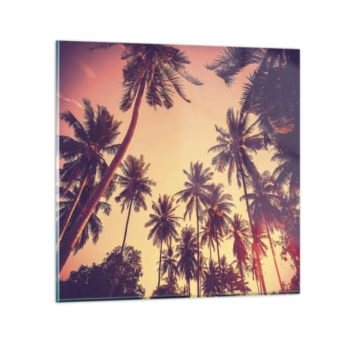 Glass picture - Tropical Variation - 50x50 cm