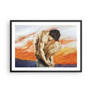 Poster in black frame - Submerged in Himself - 70x50 cm