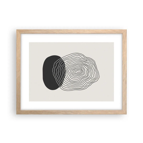 Poster in light oak frame - Durability and Vibration - 40x30 cm