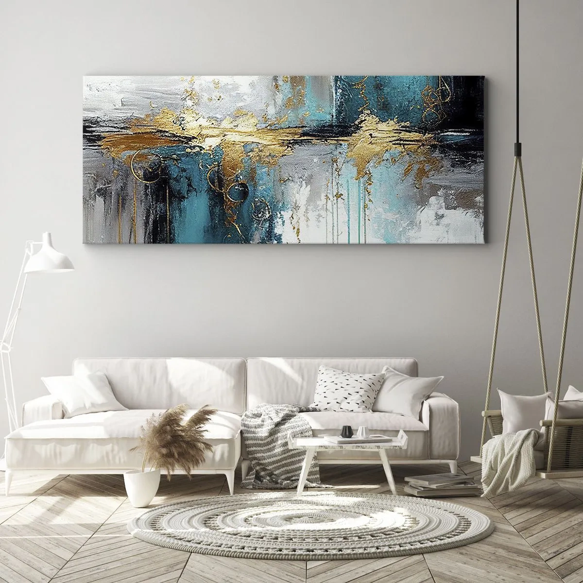 Canvas picture - Everything Flows - 140x50 cm