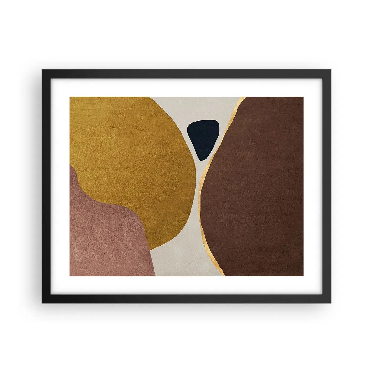 Poster in black frame - Abstract - Place in sSace - 50x40 cm