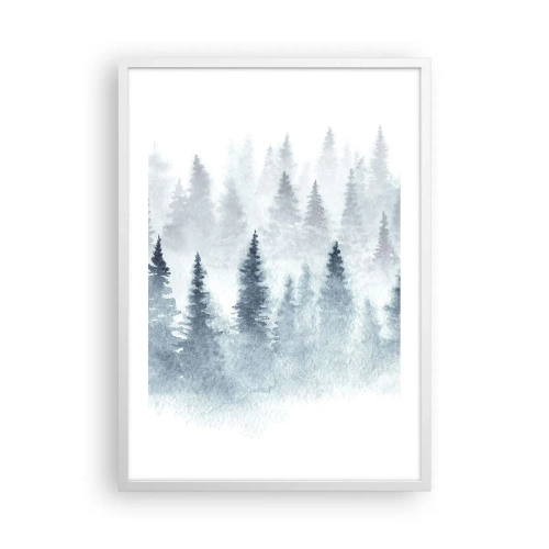 Poster in white frmae - Wrapped up in a Fog - 50x70 cm