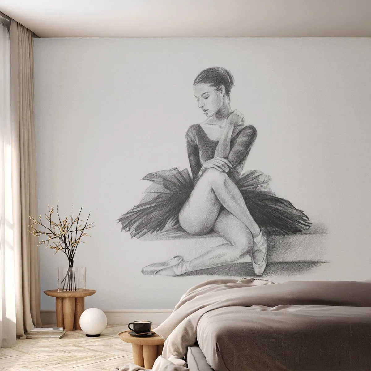 Photo Wallpaper Premium Canvas - Enchanted by a Dance - Ballerina, Dance, Ballet - 400x280 cm