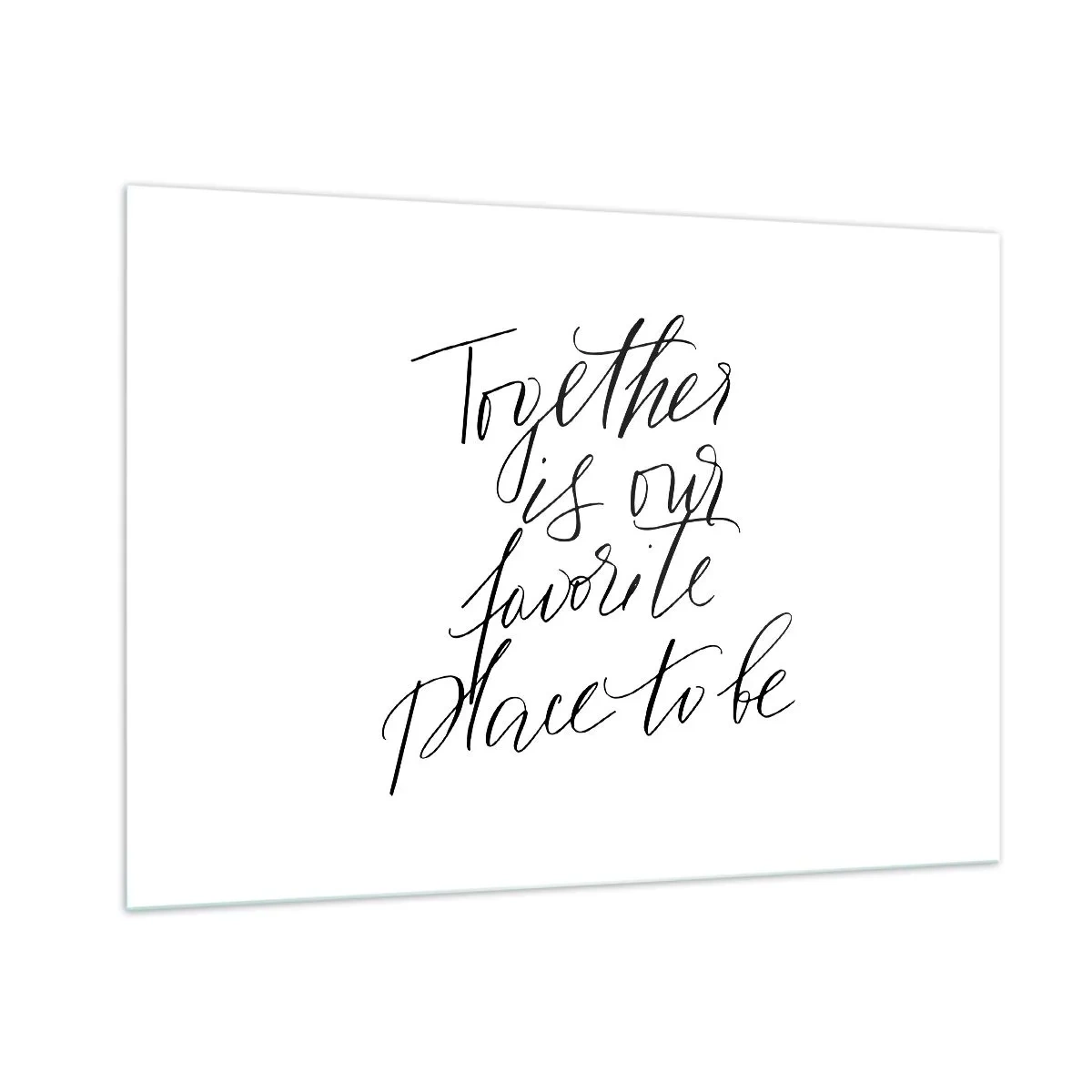 Glass picture - Do You Also Feel This? - 100x70 cm