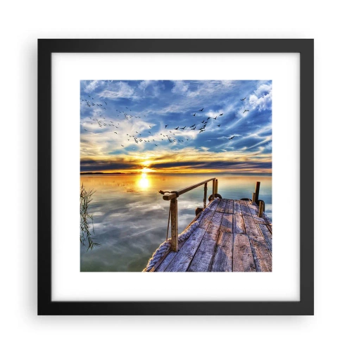 Poster in black frame - Wind is Taking a Break - 30x30 cm