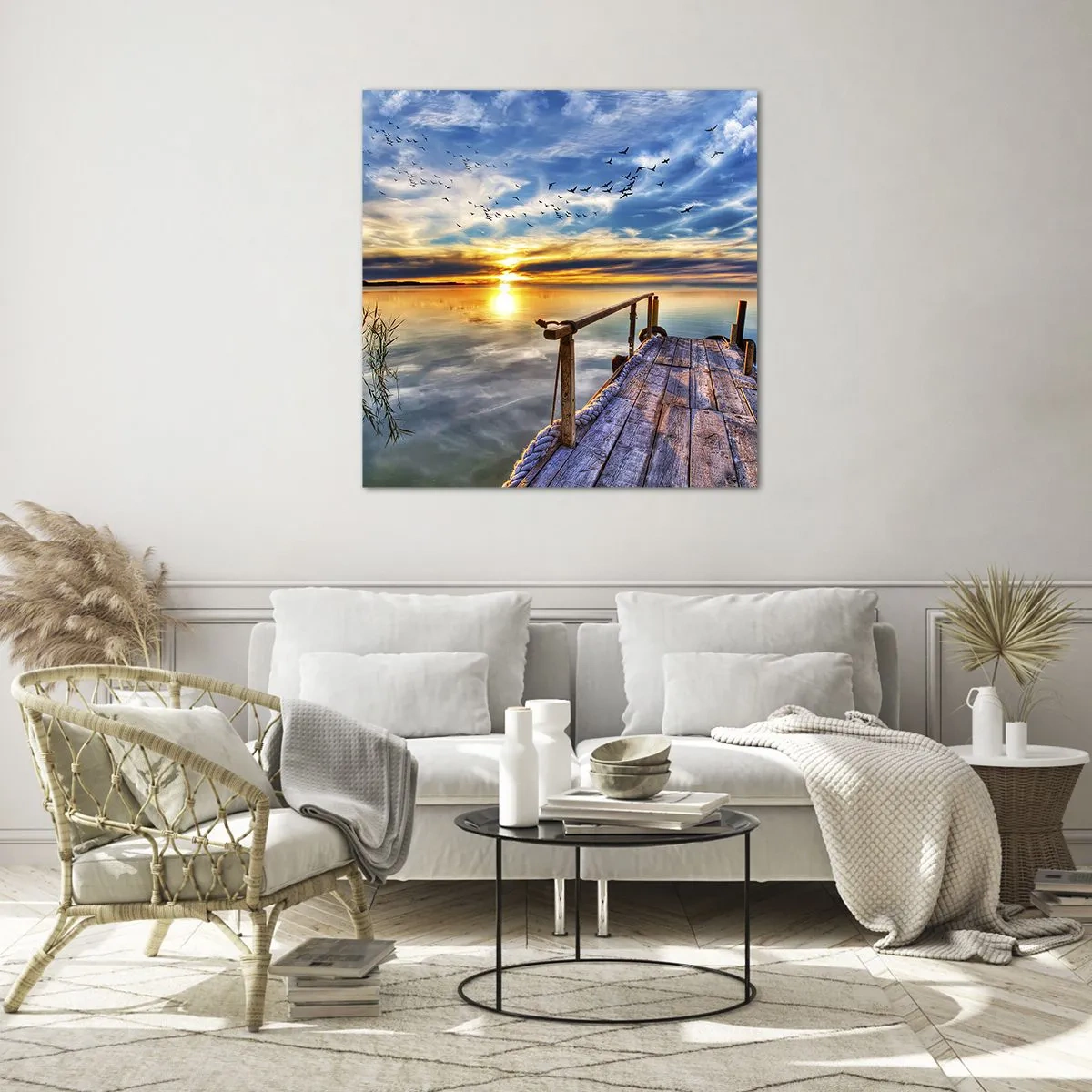 Glass picture - Wind is Taking a Break - 60x60 cm