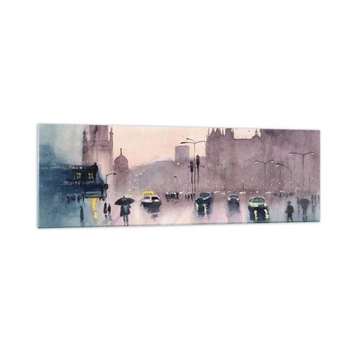 Glass picture - In a Rainy Fog - 160x50 cm