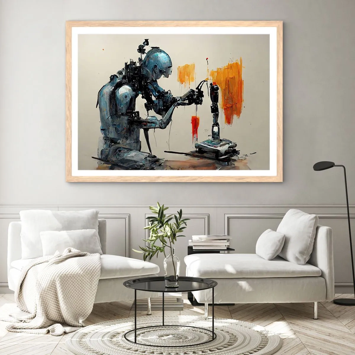 Poster in light oak frame - This Is Tomorrow - 100x70 cm