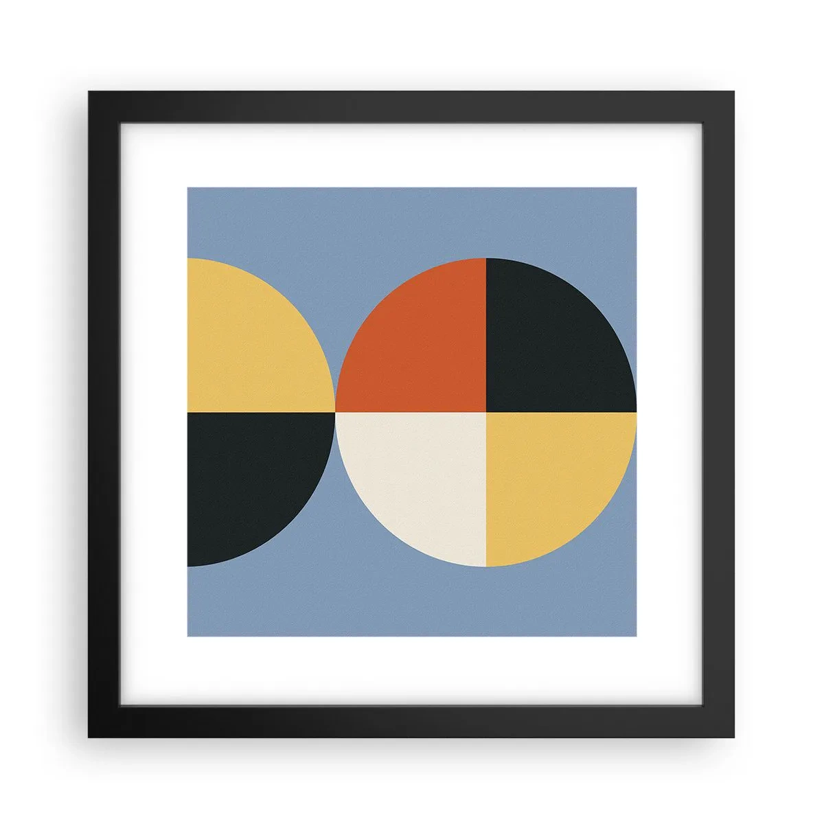 Poster in black frame - Look and Count - 30x30 cm