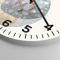 Clock face with numbers