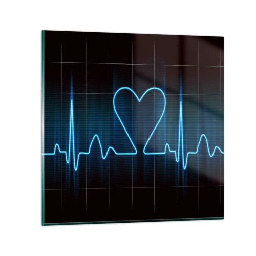 Glass picture - In a Heartbeat - 60x60 cm