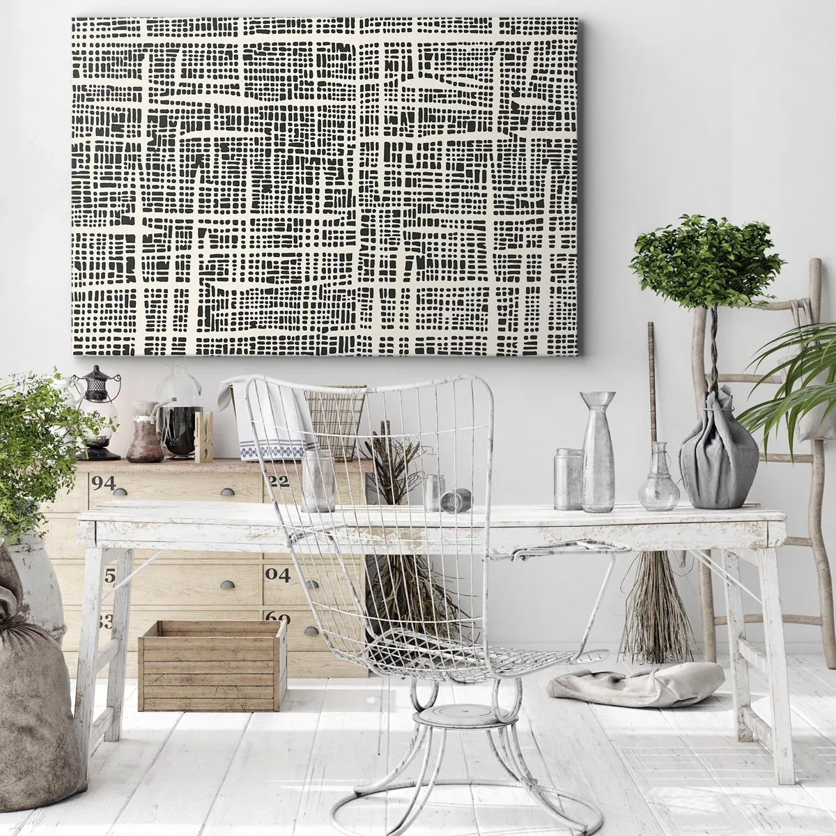 Canvas picture - Woven Composition - 100x70 cm