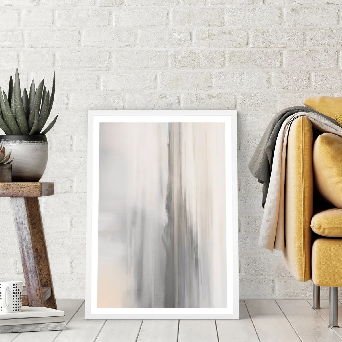 Poster in white frmae - Thoughtful Distance - 61x91 cm