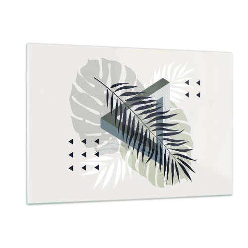 Glass picture - Nature and Geometry - Two Orders? - 120x80 cm