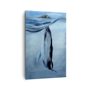 Canvas picture - Two Worlds of the North - 80x120 cm