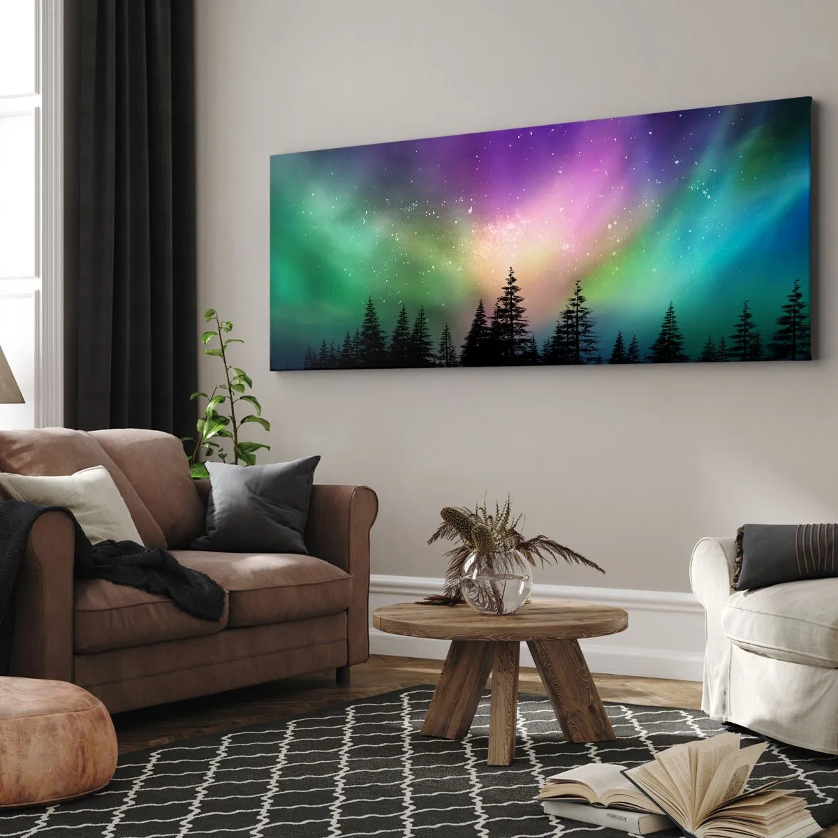 Canvas picture - White Magic - 120x50 cm