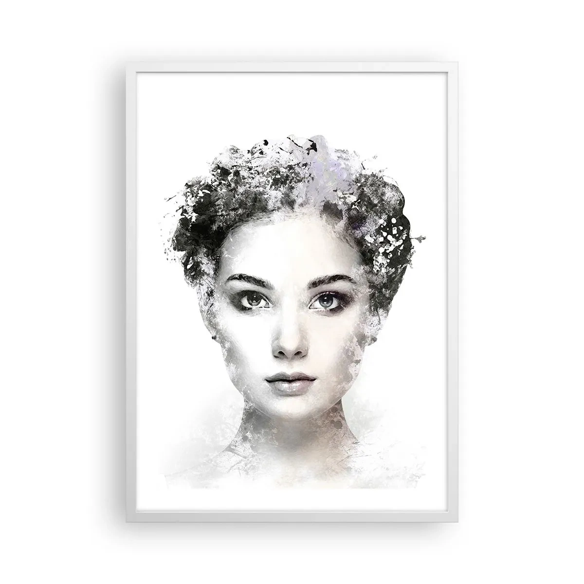 Poster in white frmae - Extremely Stylish Portrait - 50x70 cm