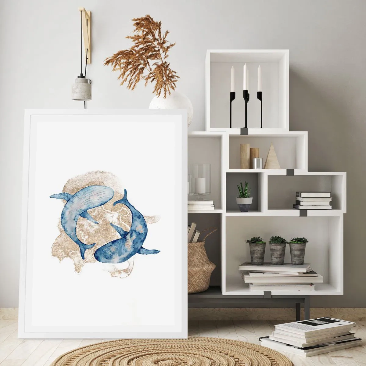 Poster in white frmae - Frendship or Love? - 40x50 cm