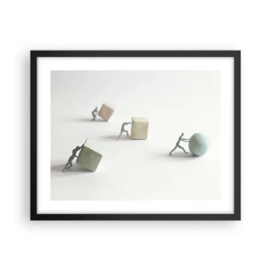 Poster in black frame - That's Life - 50x40 cm