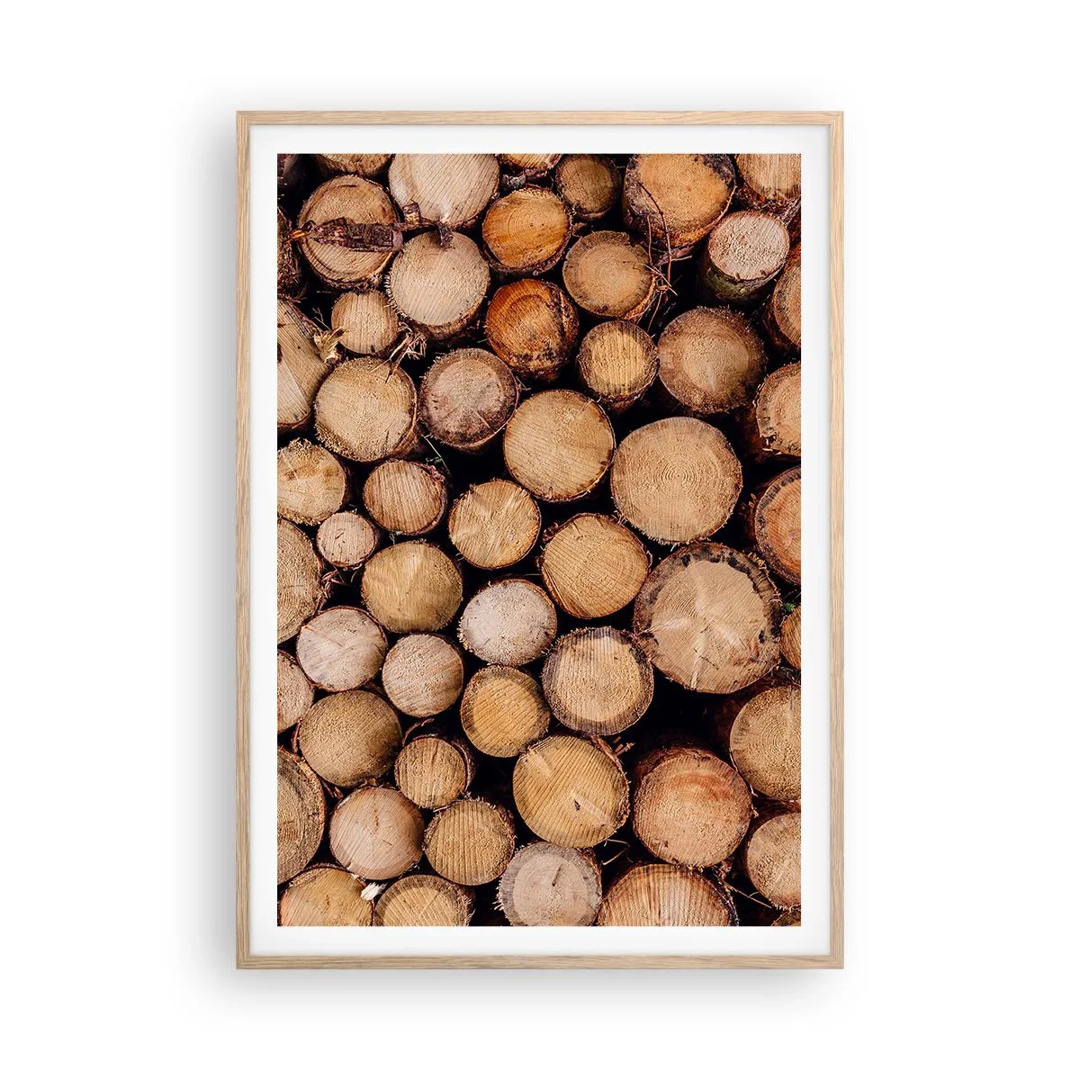 Poster in light oak frame - New Beginning - 70x100 cm