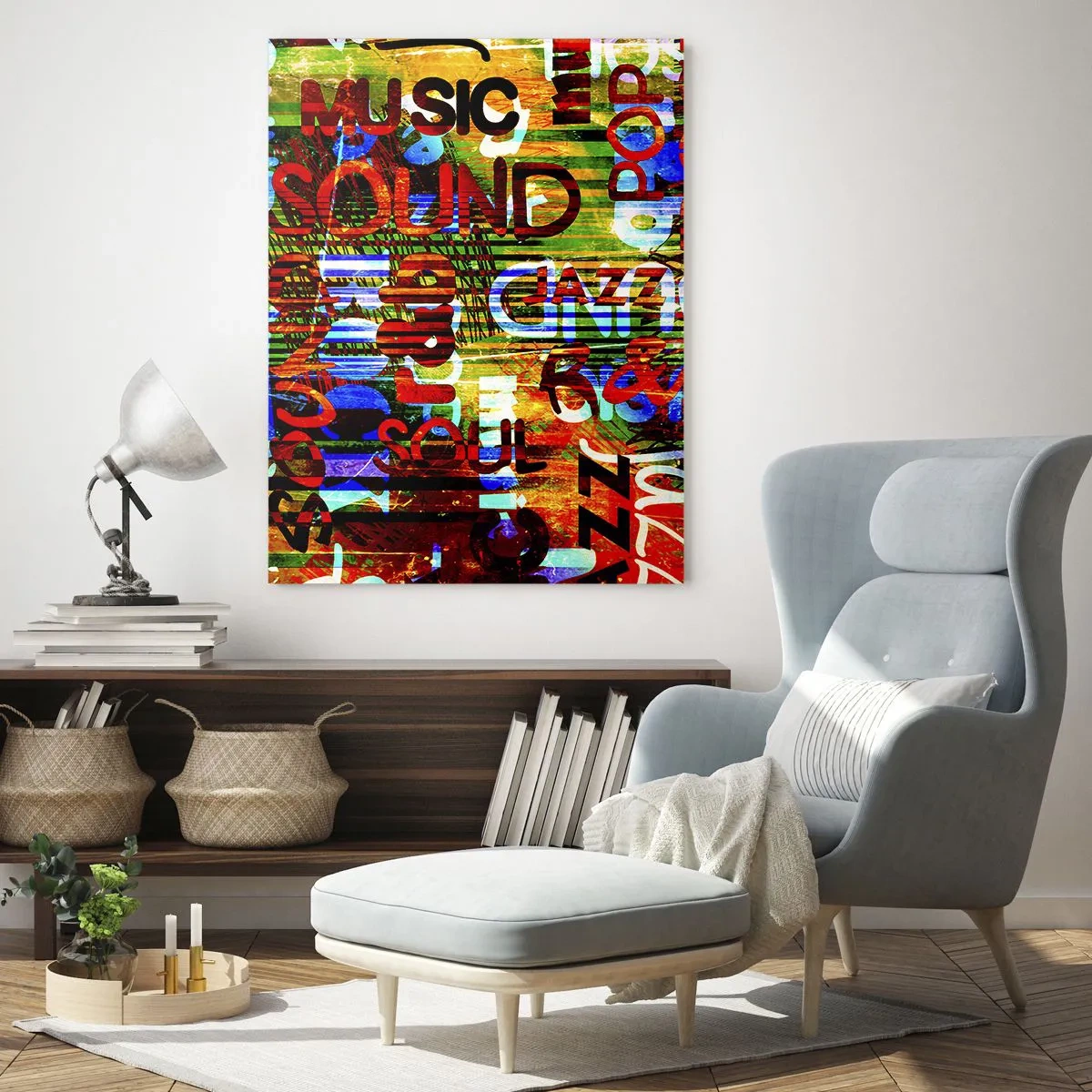 Glass picture - All Colours of Sound - 70x100 cm