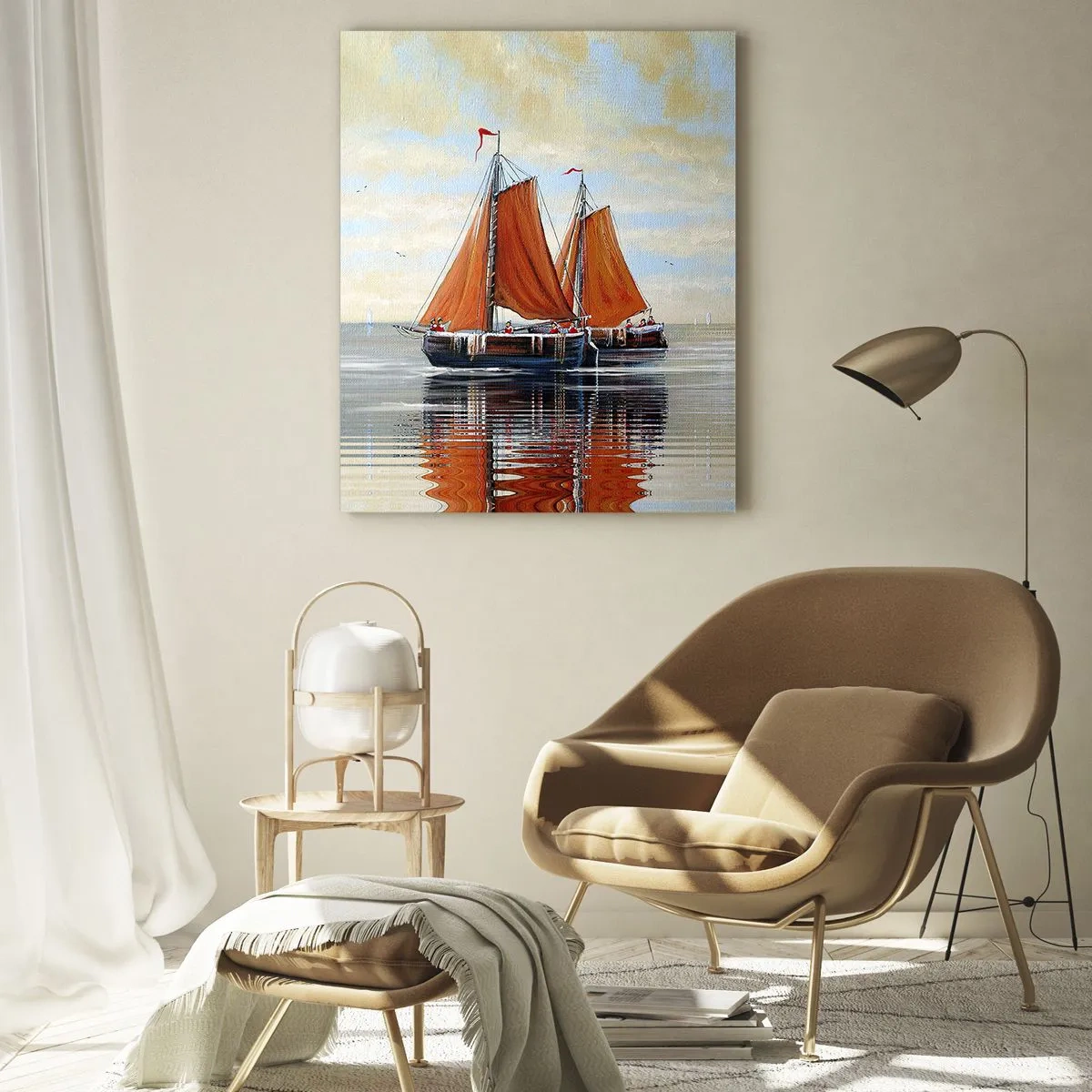Glass picture - Ahoy, Sailor, Sail… - 70x100 cm