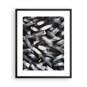 Poster in black frame - Abstract in Industrial Spirit - 40x50 cm