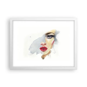 Poster in white frmae - Reflection in a Waterdrop - 40x30 cm