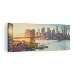 Canvas picture - Big City Dawn - 100x40 cm