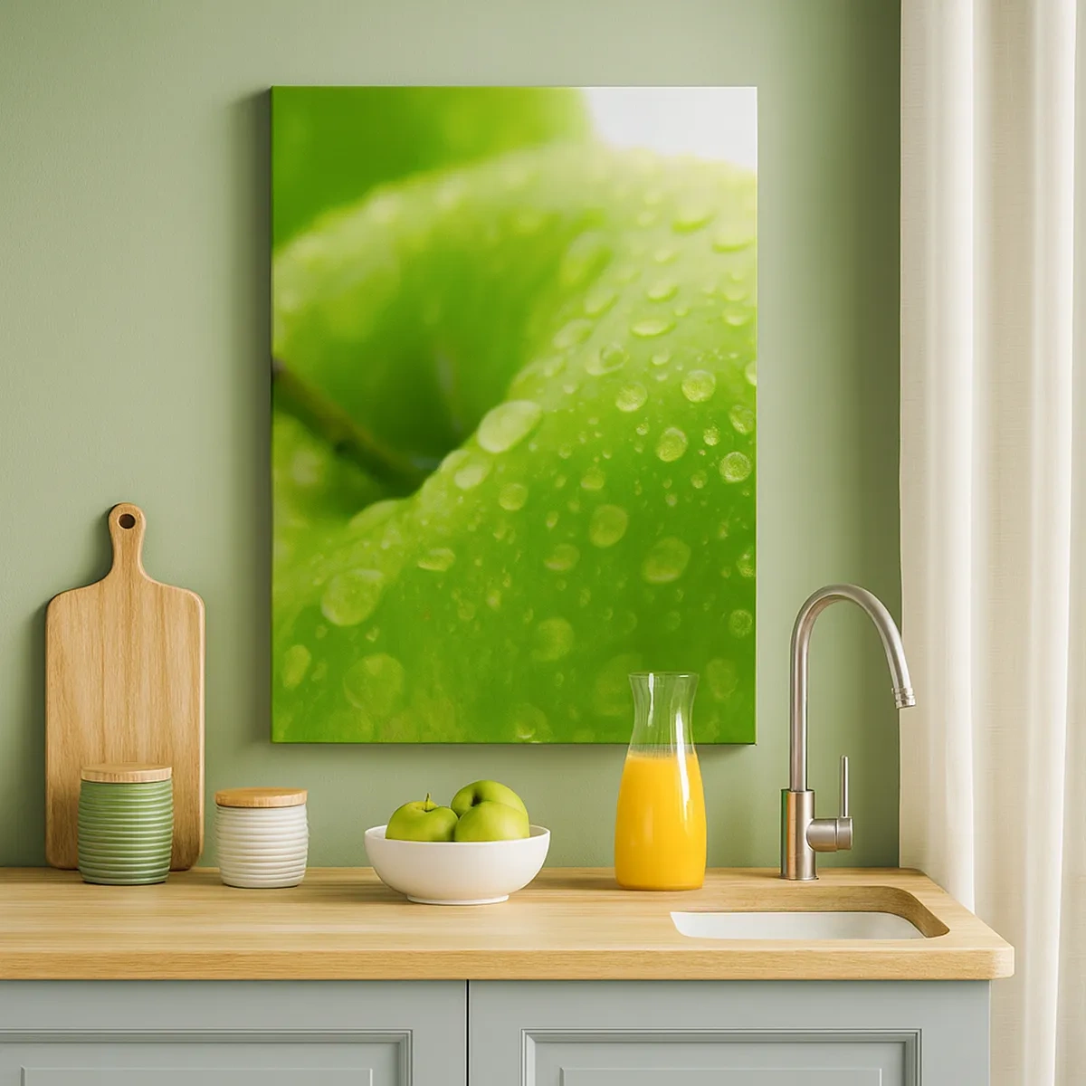 Canvas picture - Green, Cool Freshenss - 50x70 cm