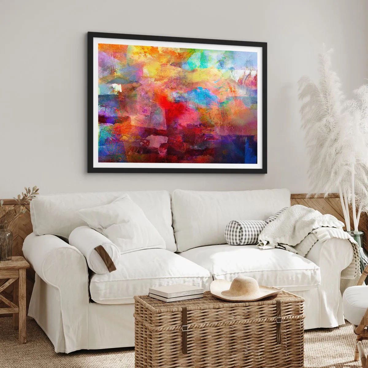 Poster in black frame - Looking inside the Rainbow - 40x30 cm