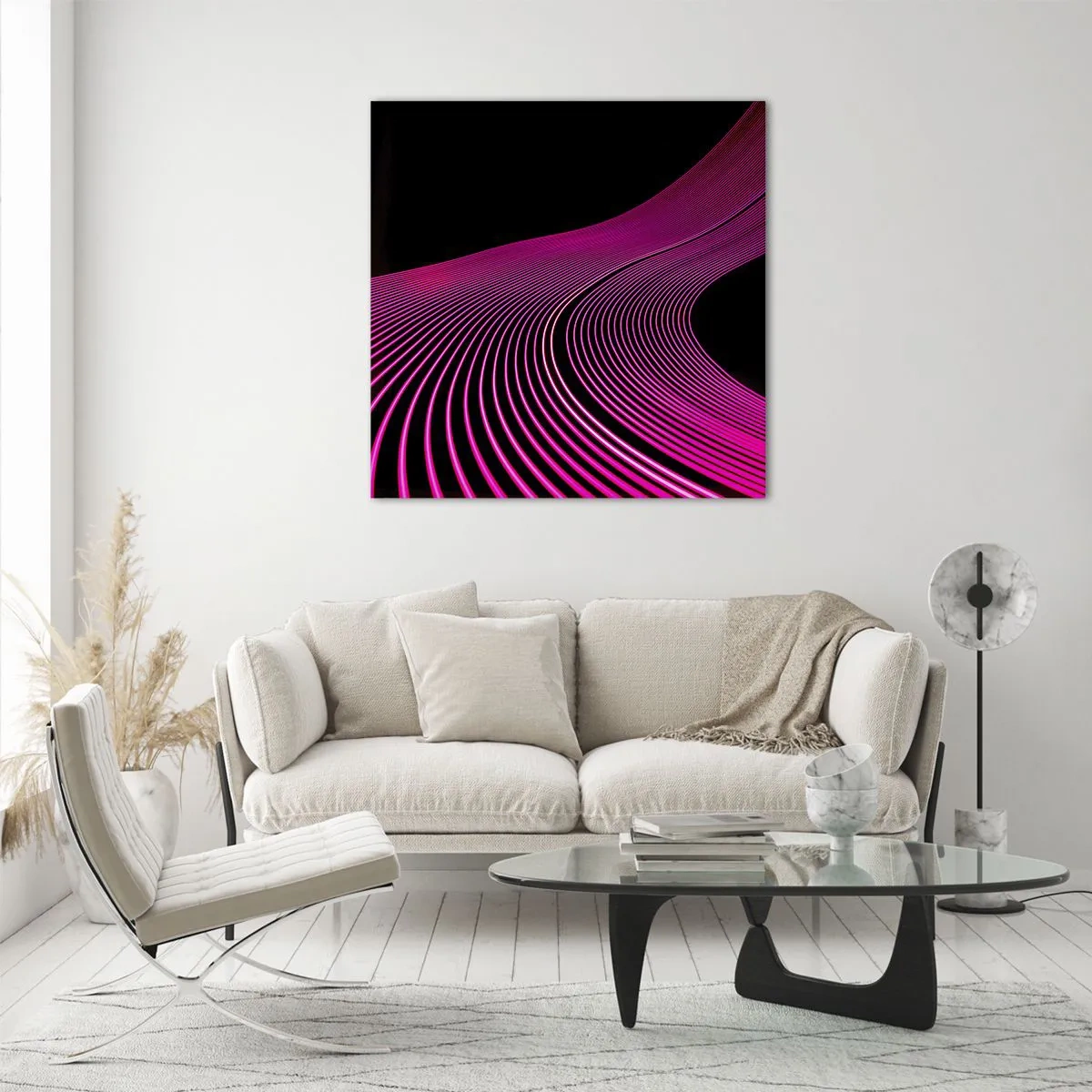 Glass picture - Alley of Light - 60x60 cm