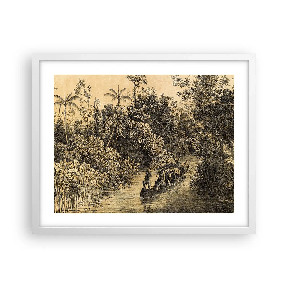 Poster in white frmae - Journey to the Spring - 50x40 cm