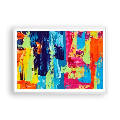 Poster in white frmae - Life Is Beautiful! - 100x70 cm