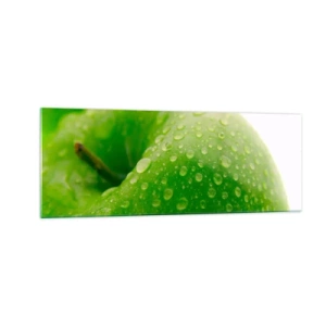 Glass picture - Green, Cool Freshenss - 140x50 cm