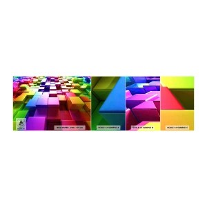 Photo Wallpaper Sample Standard Eco - Optical Harmony - Abstraction, Graphics, 3D - 100x30 cm