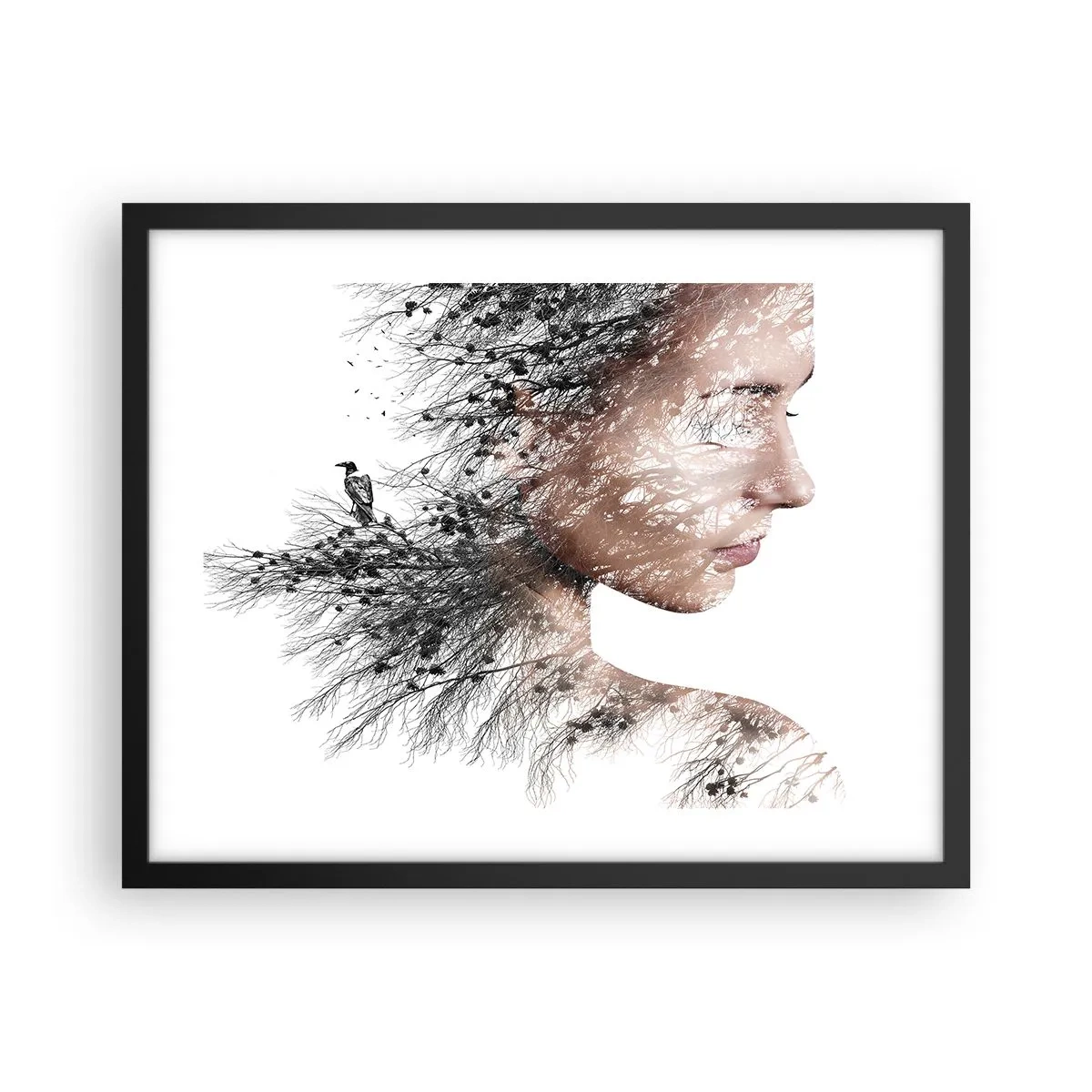 Poster in black frame - Spirit of a Forest - 50x40 cm