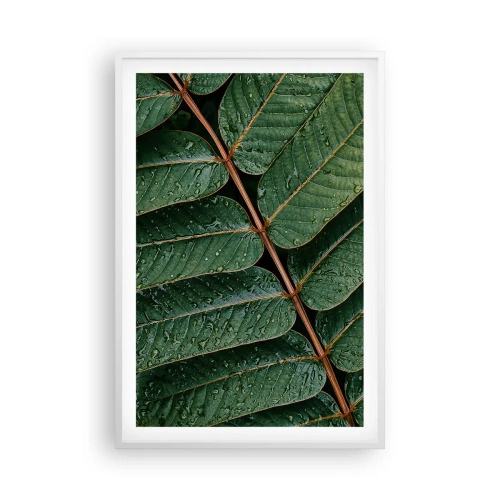 Poster in white frmae - In Green Rhythm - 61x91 cm