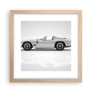 Poster in light oak frame - Promise of Fun - 30x30 cm