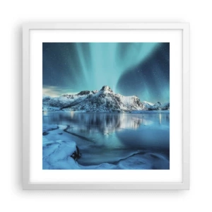 Poster in white frmae - The Night of Light - 40x40 cm