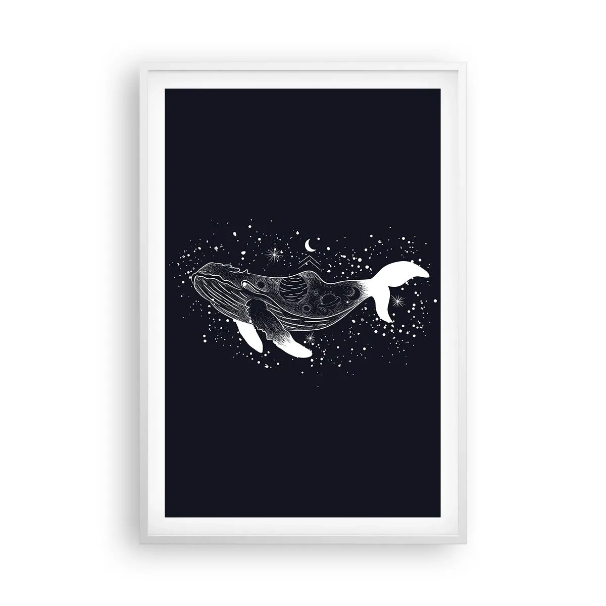 Poster in white frmae - In the Ocean of Universe - 61x91 cm