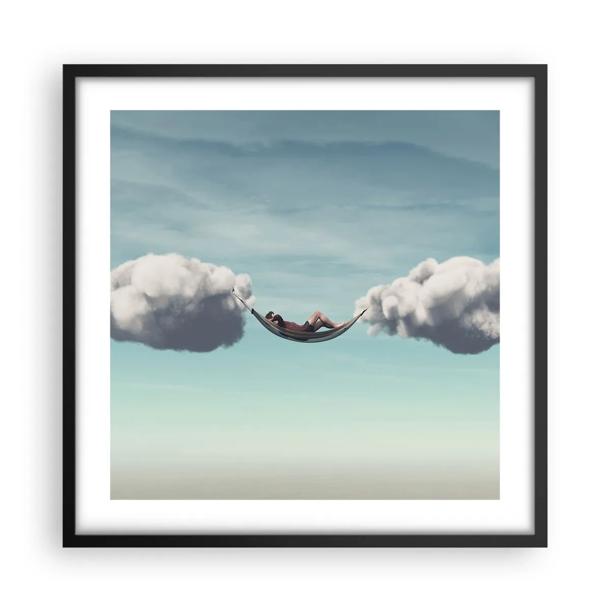 Poster in black frame - Blissful Moment - 50x50 cm