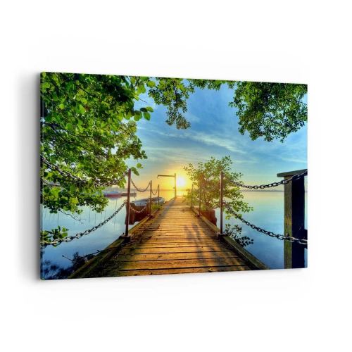 Canvas picture - Sunset by the Water - 100x70 cm