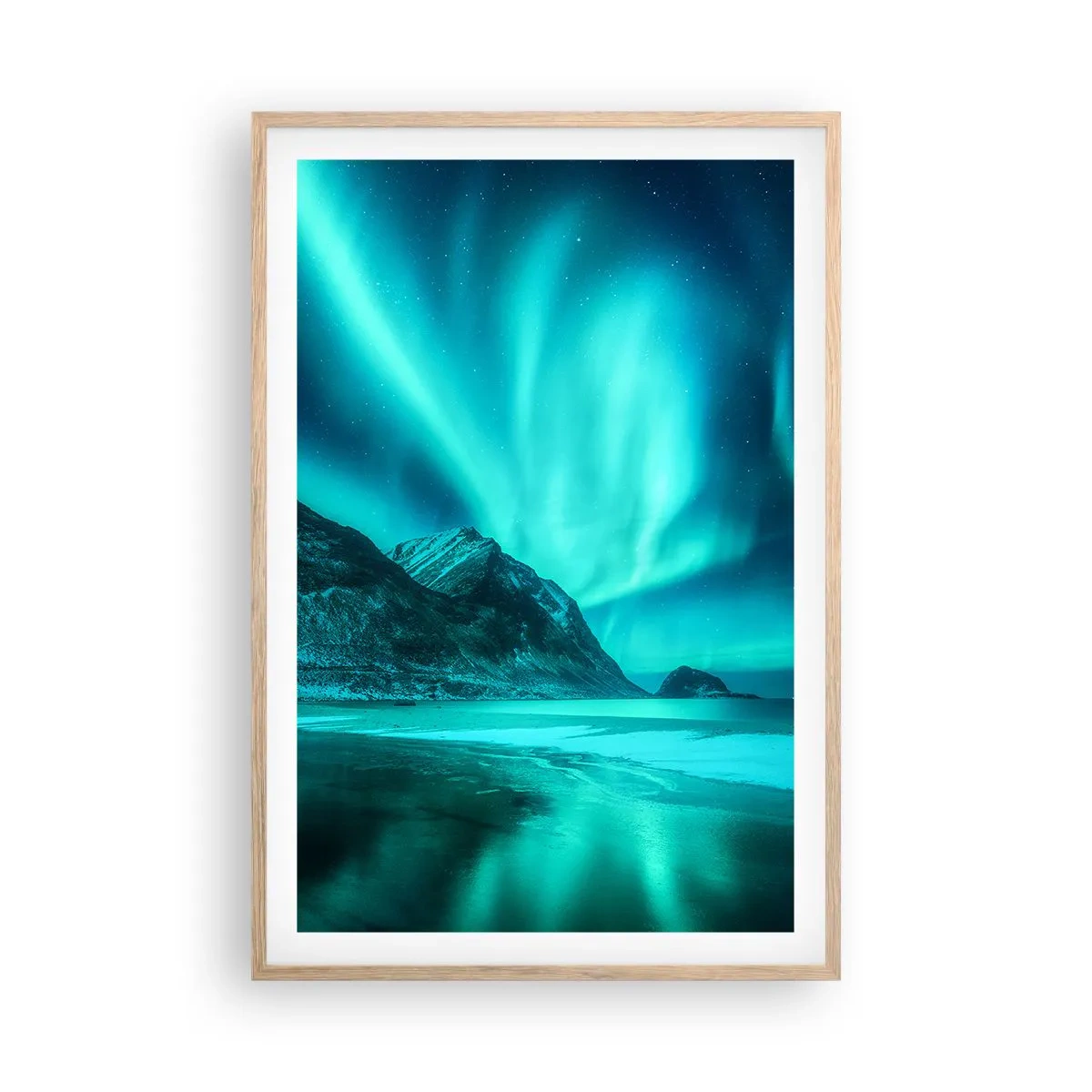 Poster in light oak frame - Miracles of the North - 61x91 cm