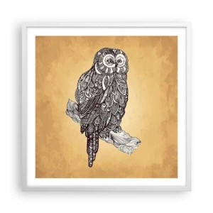 Poster in white frmae - Mysterious Ornaments of Wisdom - 60x60 cm