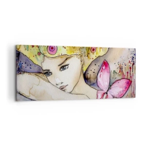Canvas picture - Butterfly Princess - 100x40 cm